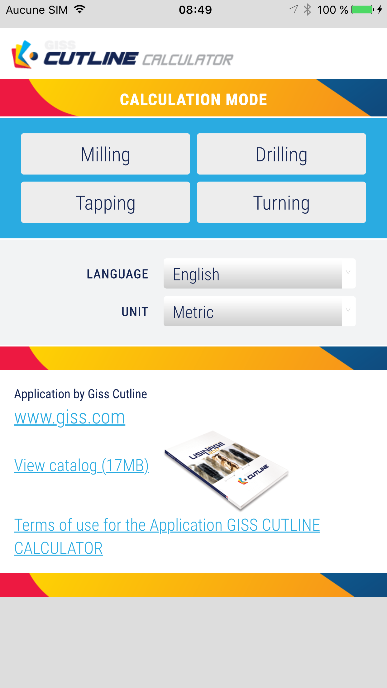 Giss Cutline Calculator