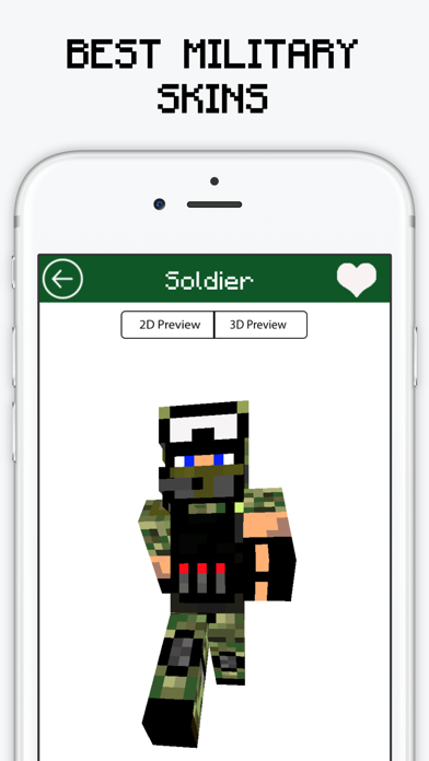 Screenshot #1 pour Military Skins for Minecraft PE & PC