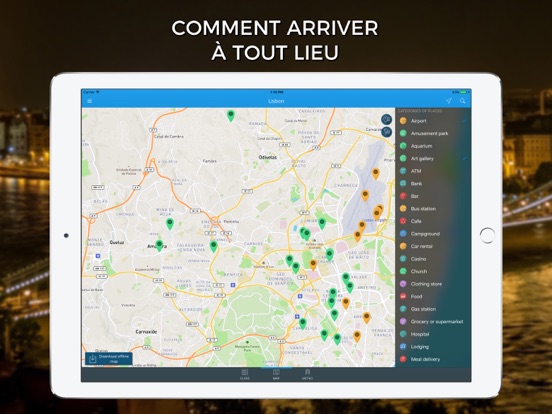 Screenshot #6 pour Lisbonne Guide Voyage avec Offline Maps