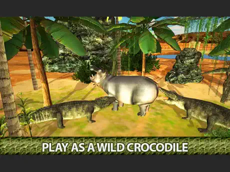 Angry Crocodile 3D Simulator - Wild Alligator