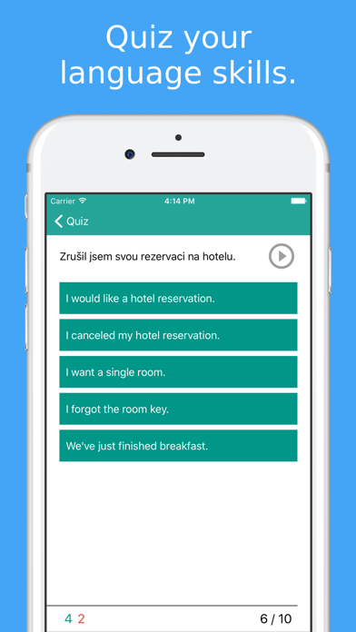 Simply Learn to Speak Czech - Travel Phrasebook iPhone screenshot