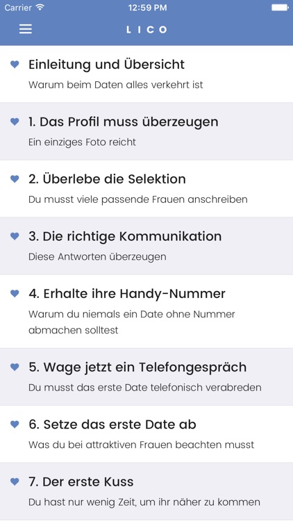 Lico - Der LiebesCoach fürs Internet Dating