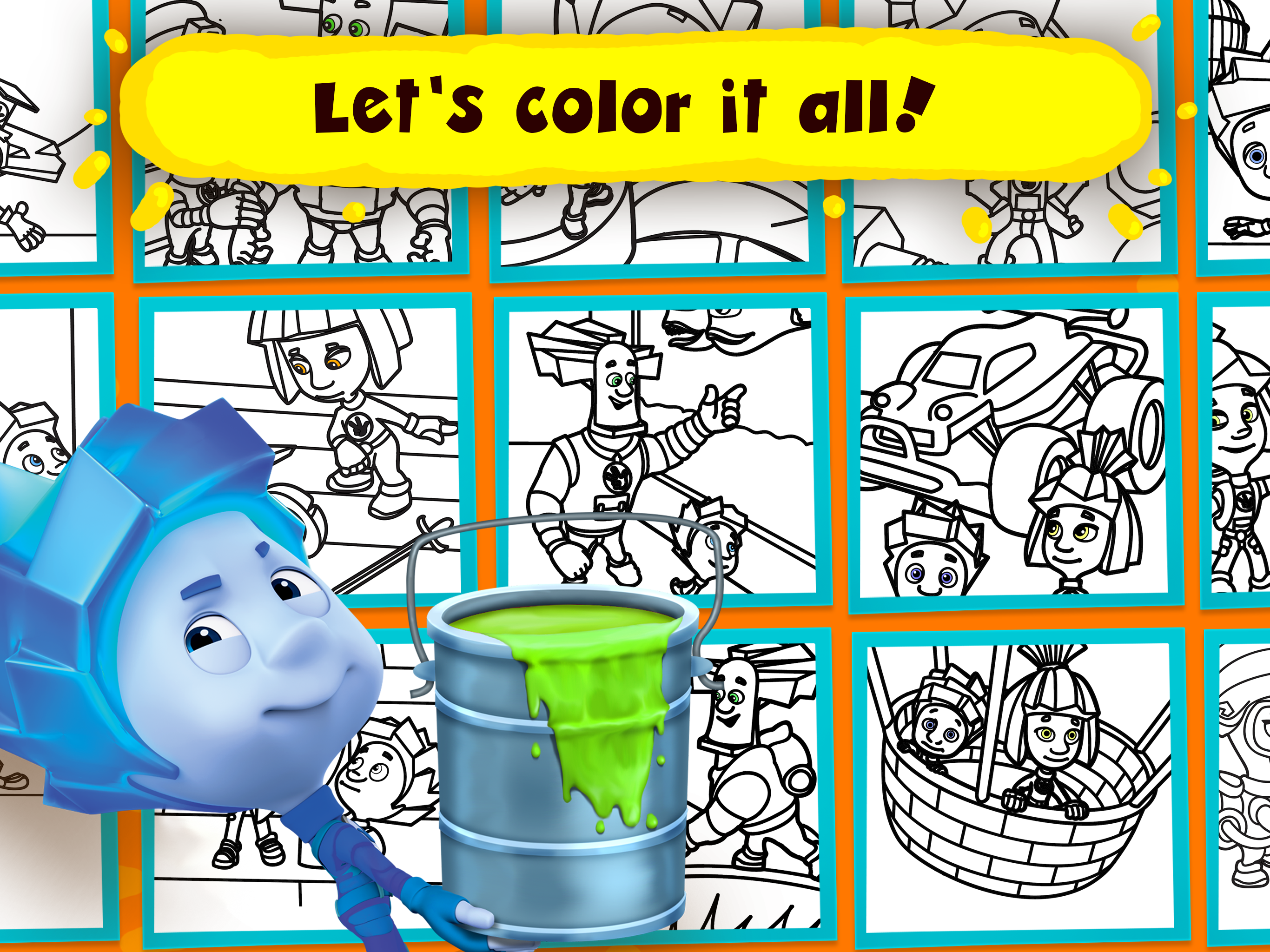 Fixies Toddler Coloring Pages