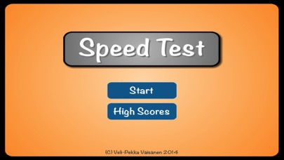 Screenshot #1 pour Speed Test - The Game