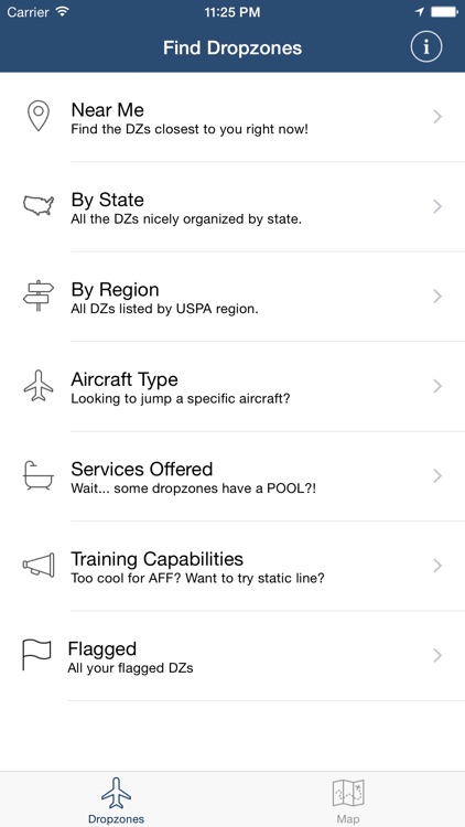 Dropzones - USPA Dropzone Finder
