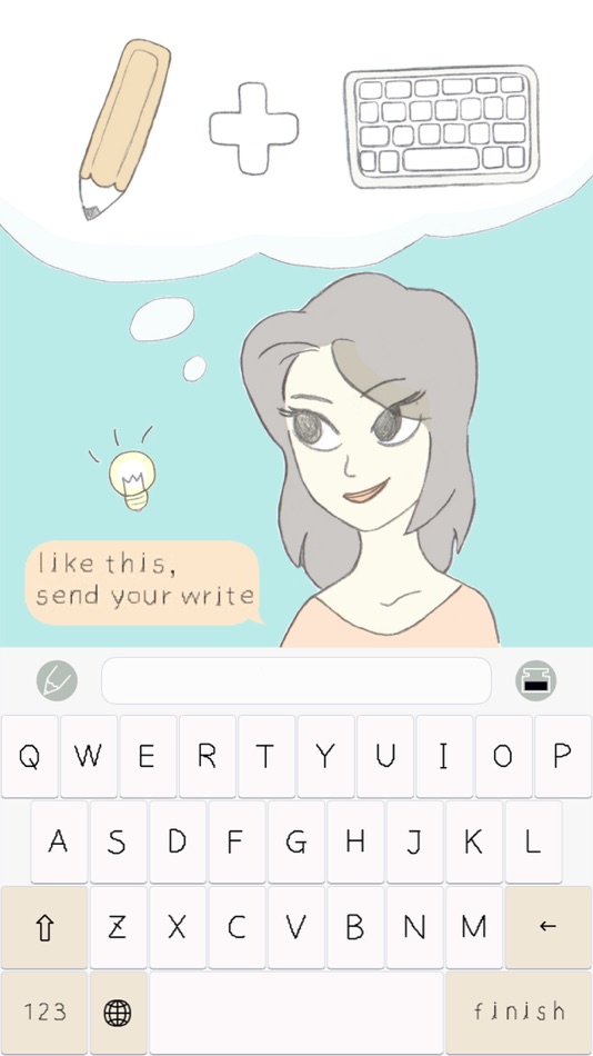 #1. iHandwriting Keyboard (iOS) Podle: DONG HYUN GU