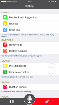 Voice Recorder for dropbox screenshot 4