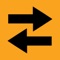 Swipe the black arrows in the same direction, the checkered arrows in the opposite direction