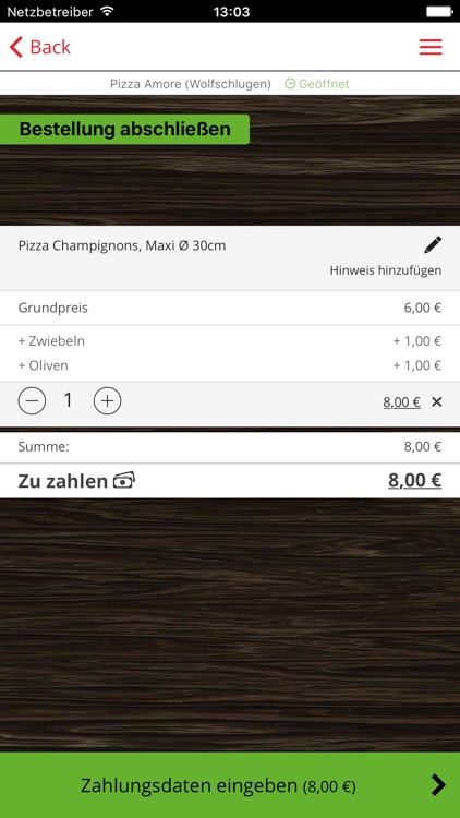 Pizza Amore Wolfschlugen