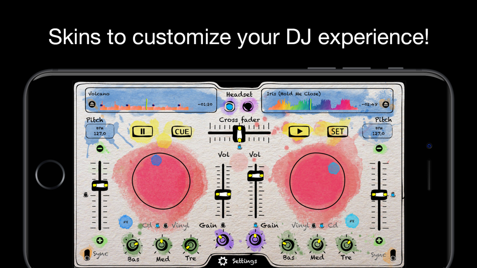 #5. deej - DJ turntable. Mix, record, share your music (iOS) By: InQBarna