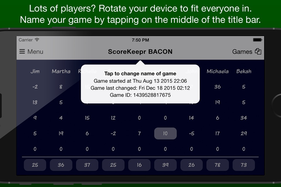 Score Keeper BACON screenshot 4