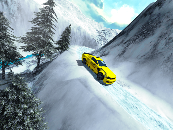 Modern Crazy Cab Taxi Driver  Hill Driving Sim