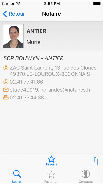 Annuaire des notaires de la Cour d'Appel d'Angers