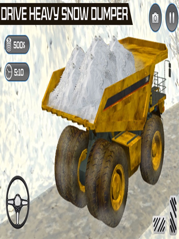 Snow Excavator Snowplow Rescue Real Driving iPad screenshot