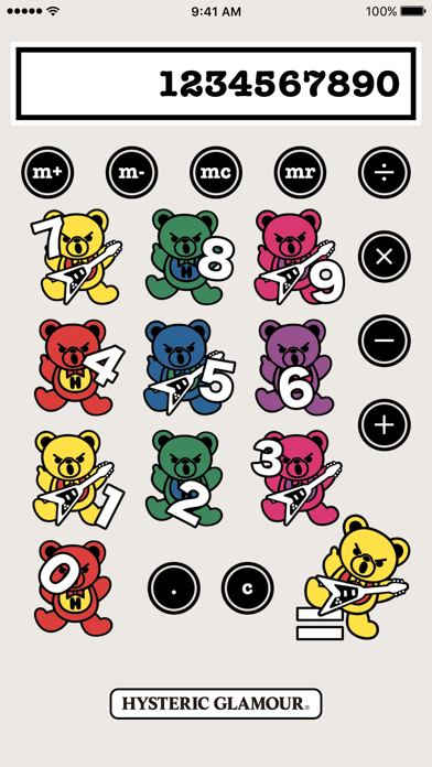 Screenshot #1 pour HYSTERIC GLAMOUR - HYSTERIC BEAR CALCULATOR