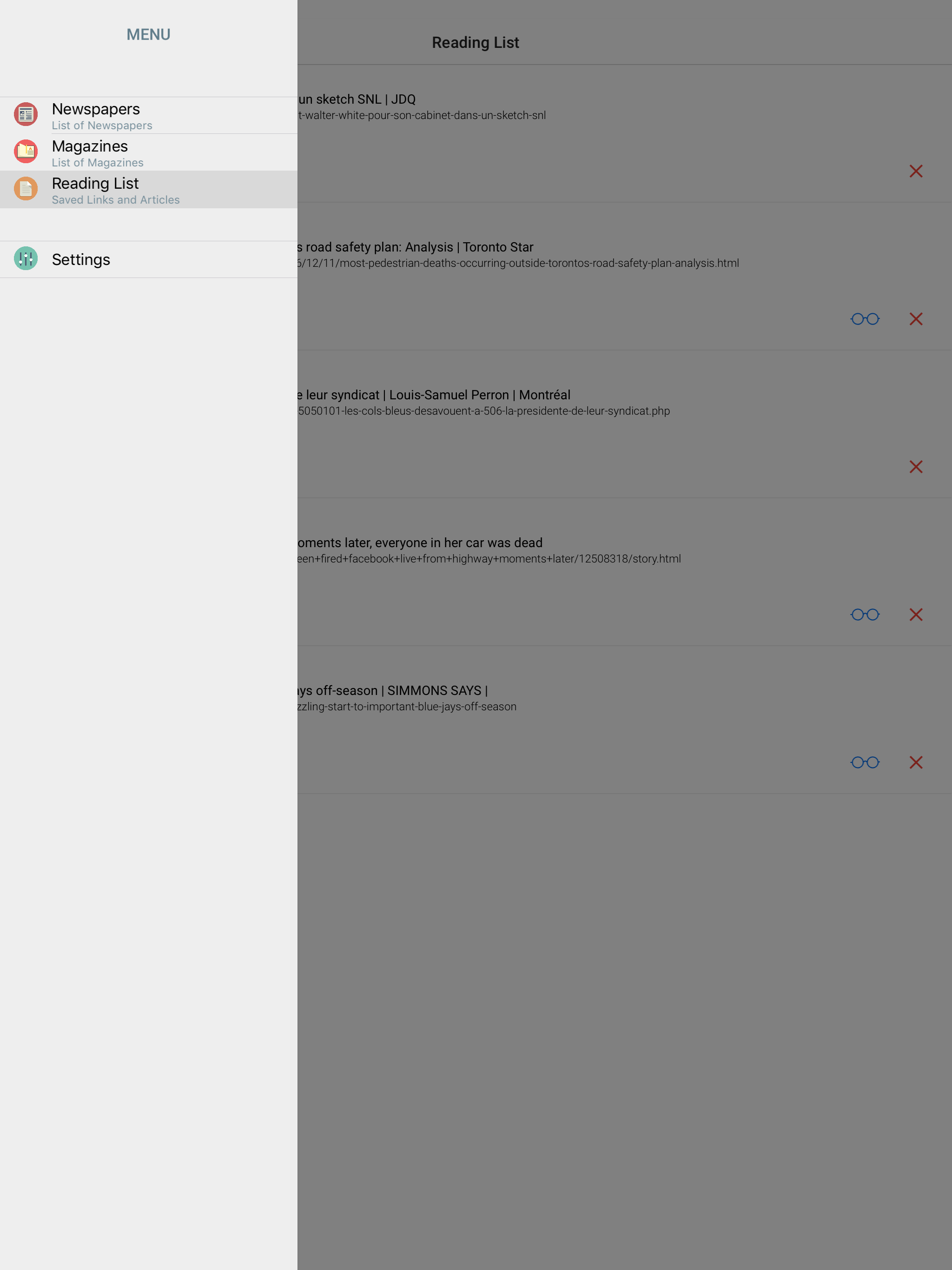 CANADIAN NEWSPAPERS and MAGAZINES screenshot 8