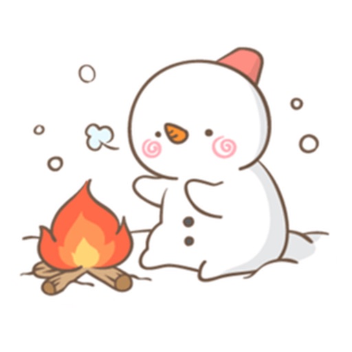 Lovely Snowman Stickers icon