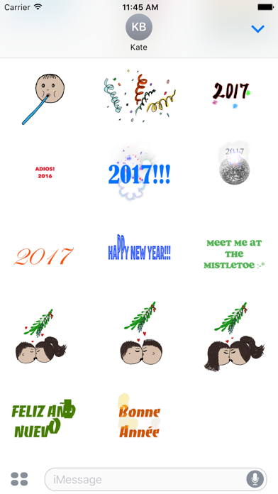 Happy New Year 2017 Animated Sticker Pack screenshot