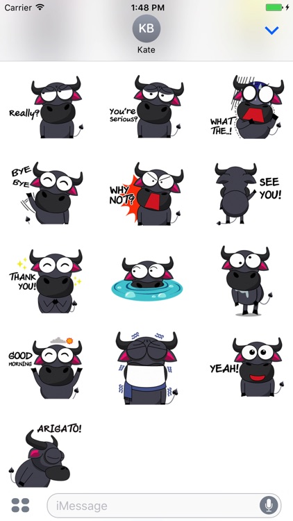 Mr Buffalo - Cute stickers for iMessage