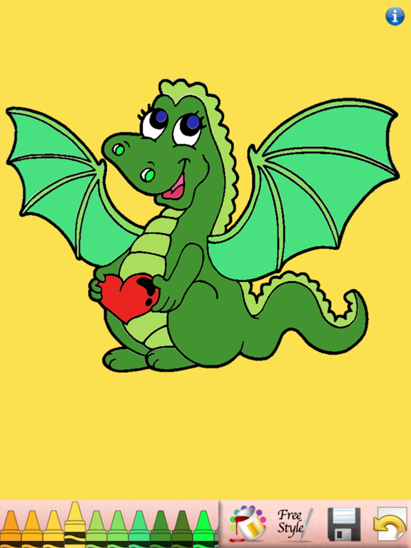 Valentines Coloring Book iPad screenshot