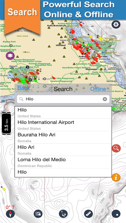 Hawaii boating gps nautical offline sailing charts