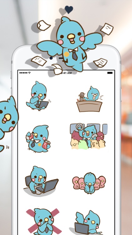 Business Bird Stickers