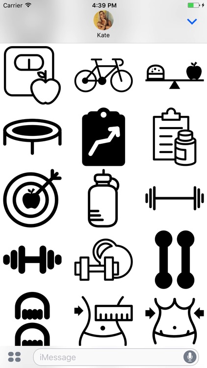 Flexmoji - Fitness Stickers for iMessage screenshot-4