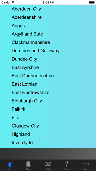 Screenshot #3 pour Scotland Council Maps and Capitals