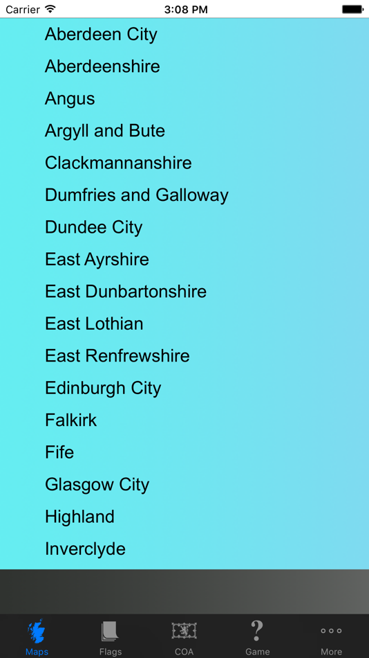 #3. Scotland Council Maps and Capitals (iOS) 来自: Ralph DMello