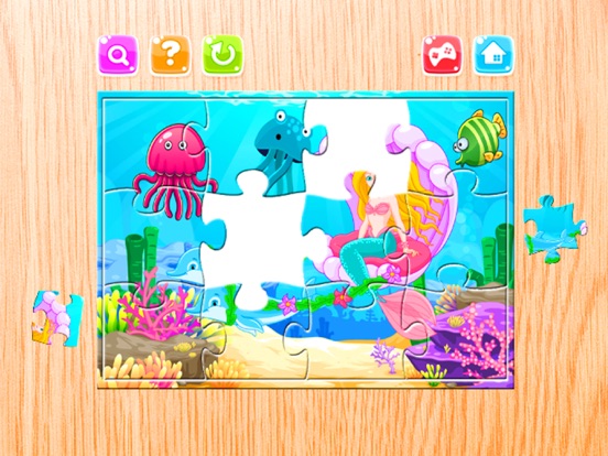 Screenshot #4 pour Dessin animé Sirène Scie sauteuse Puzzles