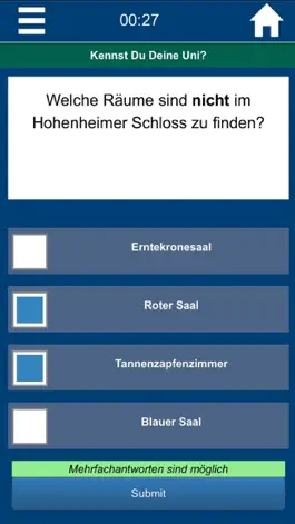 Game screenshot QuizApp Universität Hohenheim apk