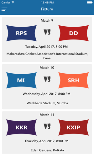 Schedule Of IPL 2017(圖3)-速報App