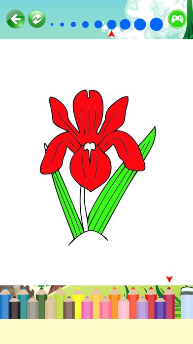 Screenshot #2 pour Belles fleurs Pages coloriage pour les enfants