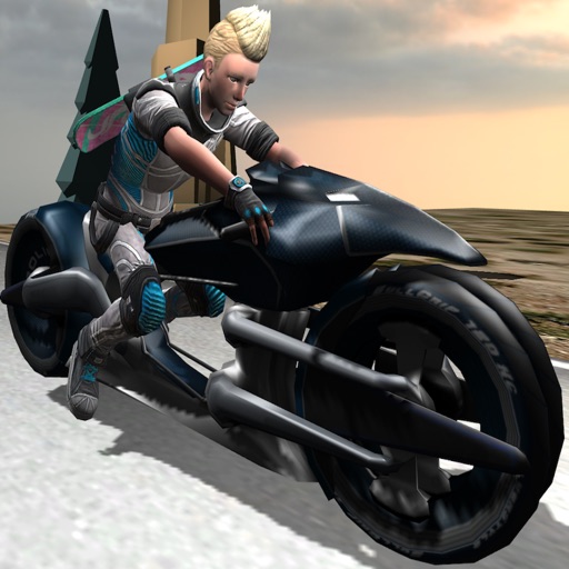 racing motorbike trials icon