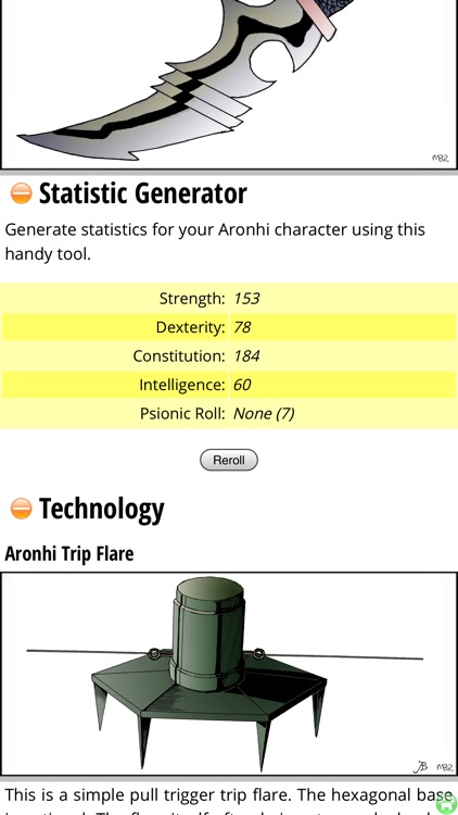 FSpaceRPG Aronhi alien profile