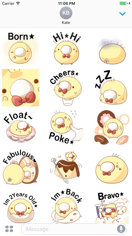 Azalea The Sweetie Yellow Chick Stickers