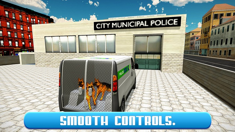 Police Dog Transport Truck & Minivan Drive
