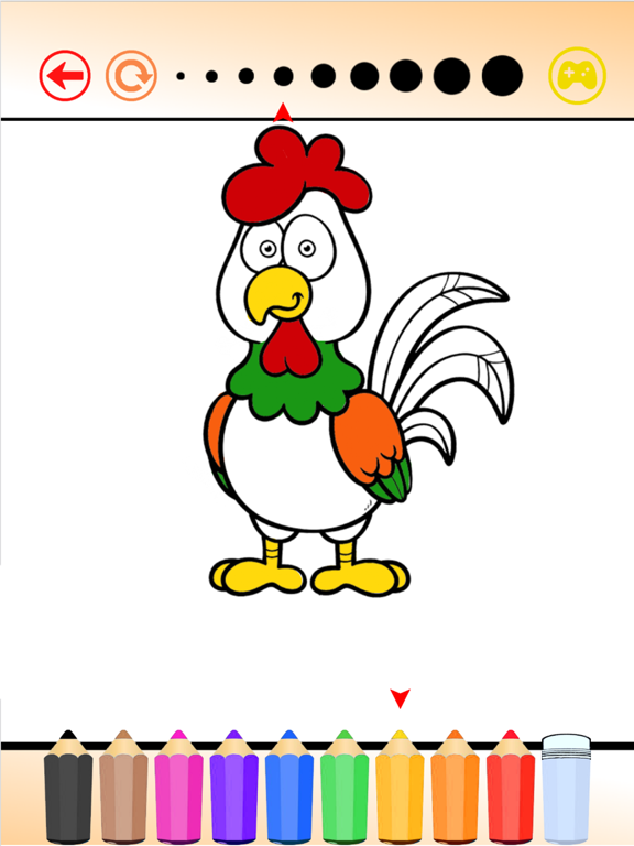 Turkey & Chicken Evolution - Coloring book for me iPad screenshot