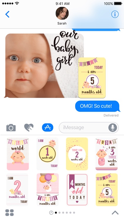 BabyMoji - Stickers for Baby Milestone Pictures