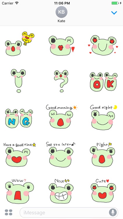 Banjo The Cute Frog Stickers