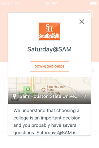 SHSU Guidebook screenshot 3