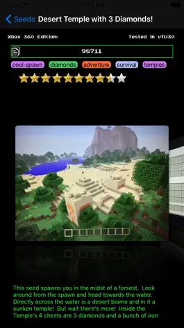 Game screenshot Amazing Seeds for Minecraft apk