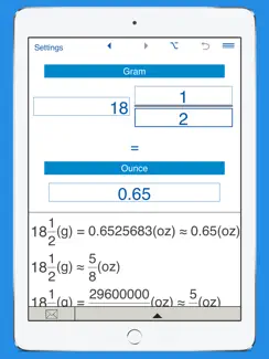 Ounces to grams and grams to oz weight converter iPad image 4
