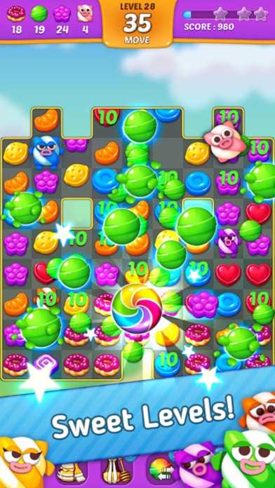 Sweet Cookie Crush - 3 match puzzle charm splashのおすすめ画像2
