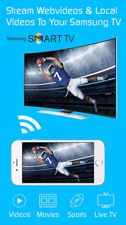 Video & TV Cast for Samsung Smart TV with Remote