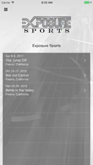 exposure sports iphone screenshot 1