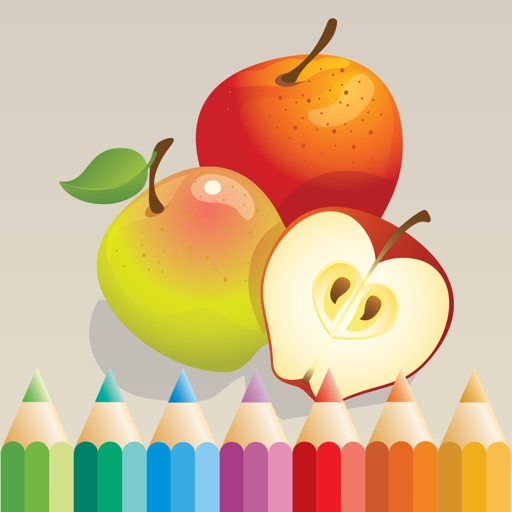 Fruit Coloring Book: Learn to color & draw fruits iOS App