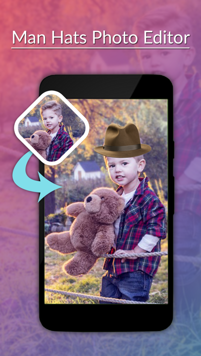 Screenshot #3 pour Man Hats Photo Editor -Man Hats Camera stickers