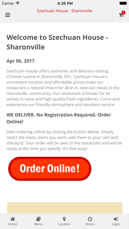 Szechuan House Sharonville