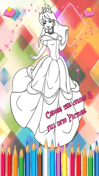 Screenshot #3 pour Princess Coloring Book Games For Girls